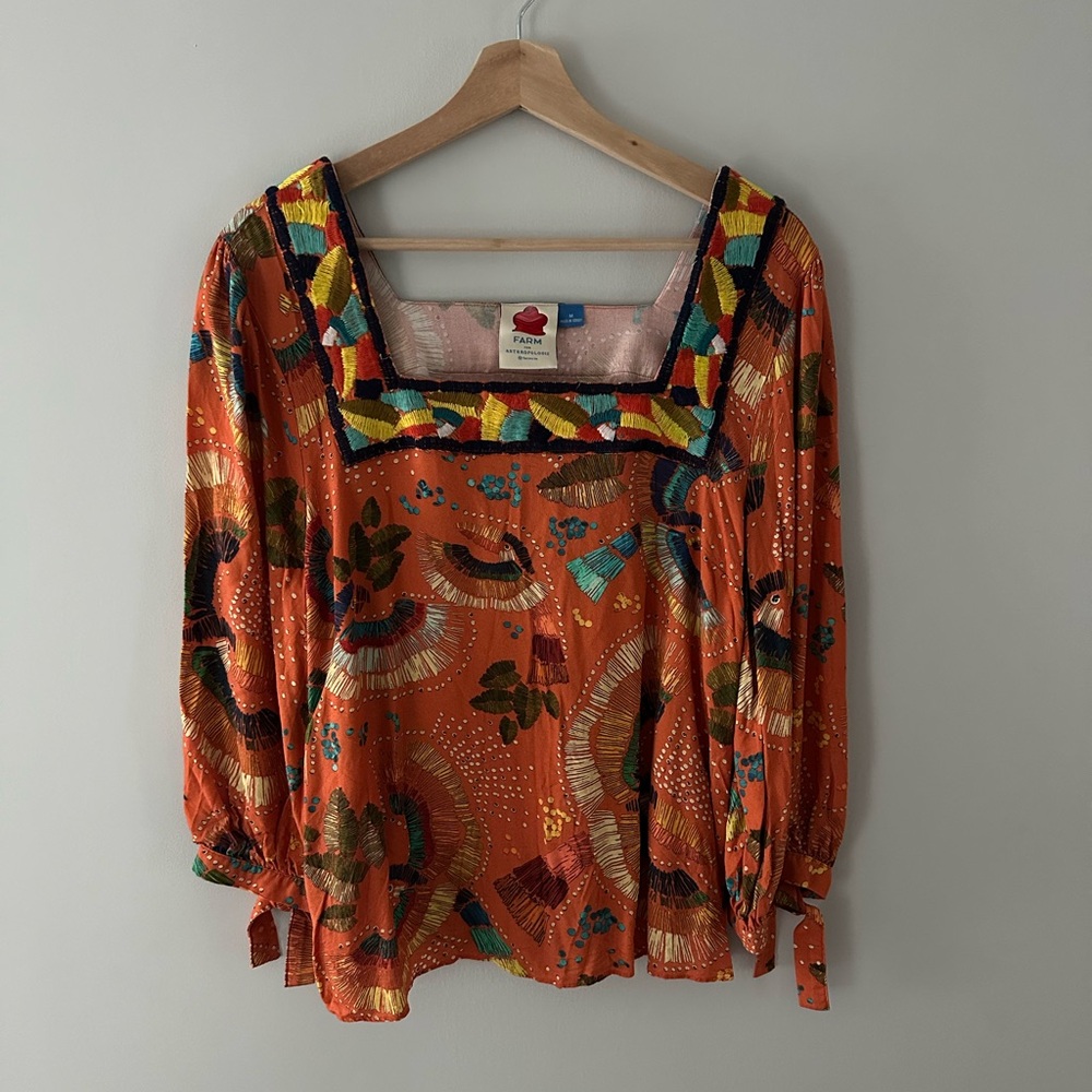 FARM Rio x Anthropologie 
Blanca Blouse
Size Medium